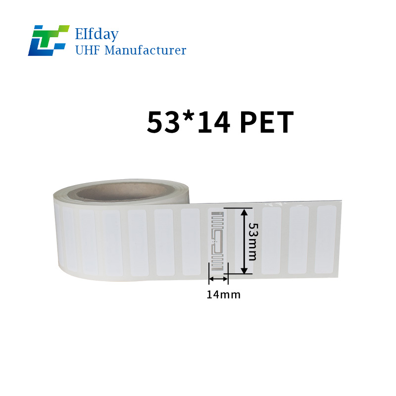 53*14mm KM4Q Universal Compact Size RFID Chip Label Smart Sitckers